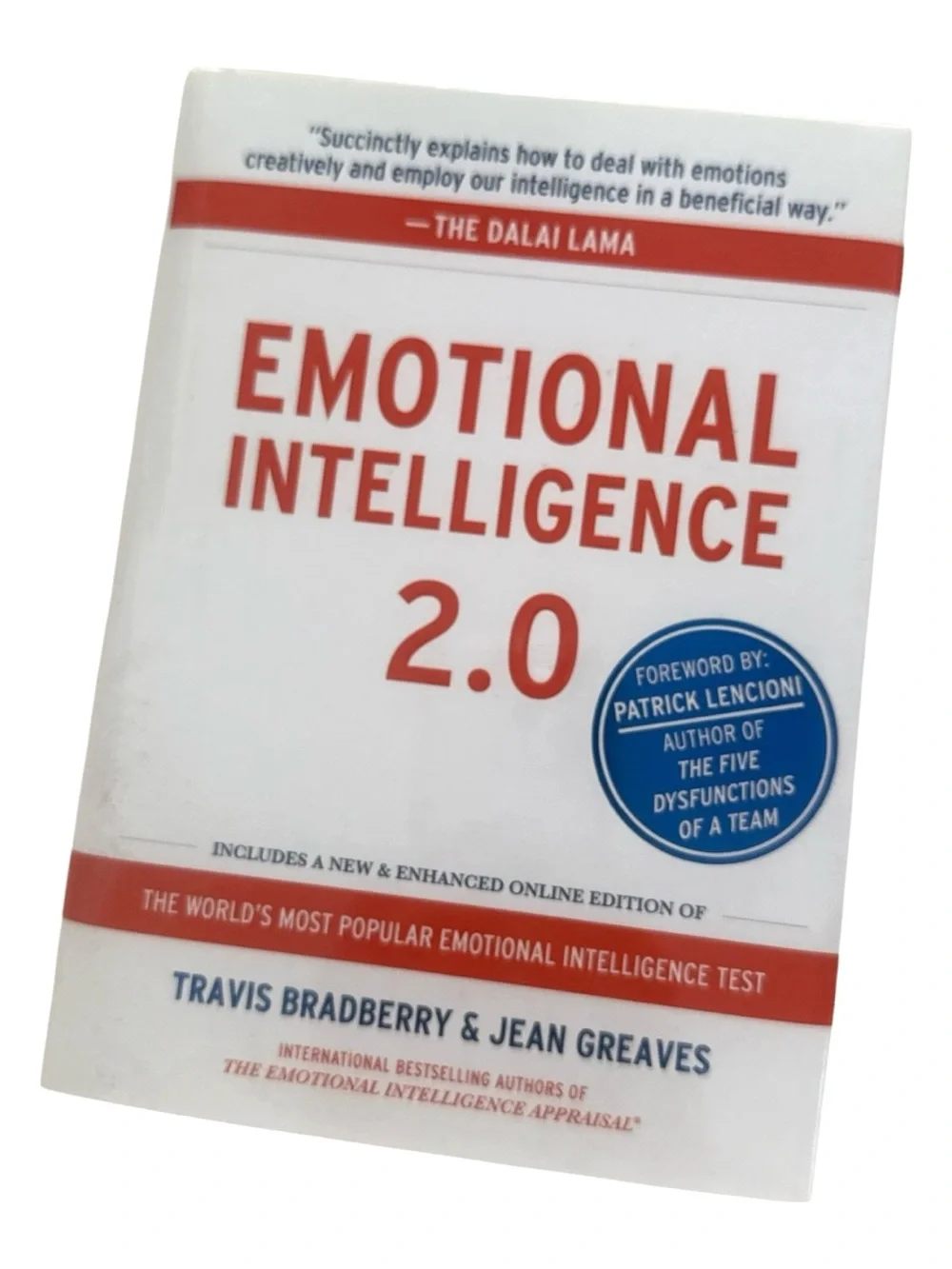 Emotional Intelligence 2.0 by Travis Bradberry & Jean Greaves - White/Red